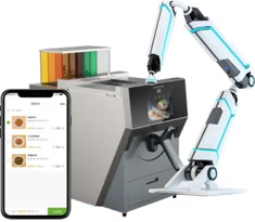 Невелика обідня кухня Комерційний кулінарний робот для ресторану Електричний інтелектуальний смажений вок машина для приготування їжі